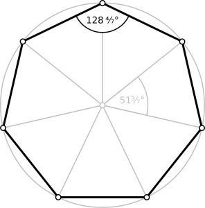 Heptagone, polygone à sept sommets