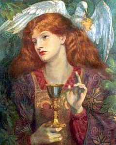 Le Graal, par Dante Gabriel Rossetti (1860)