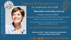 Conf Valentine Zuber La laïcité, un principe de liberté