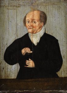 Portrait présumé de Paracelse. Copie anonyme du XVIIIe siècle, probablement d'après une gravure d'Augustin Hirschvogel (1503-1553)