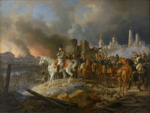 « Napoléon dans Moscou en flammes » A. Adam (1841)