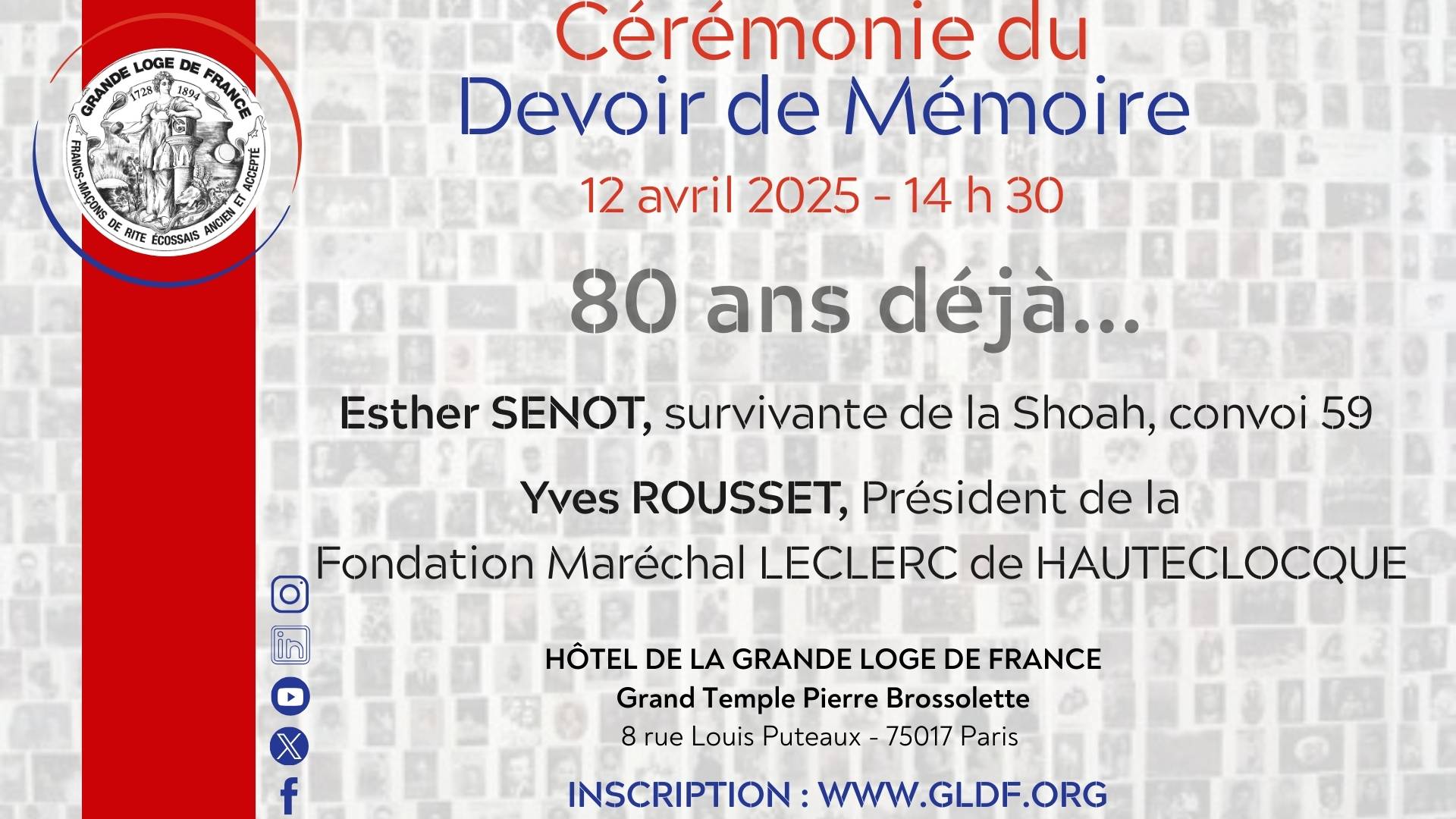 Cérémonie annuelle du Devoir de mémoire