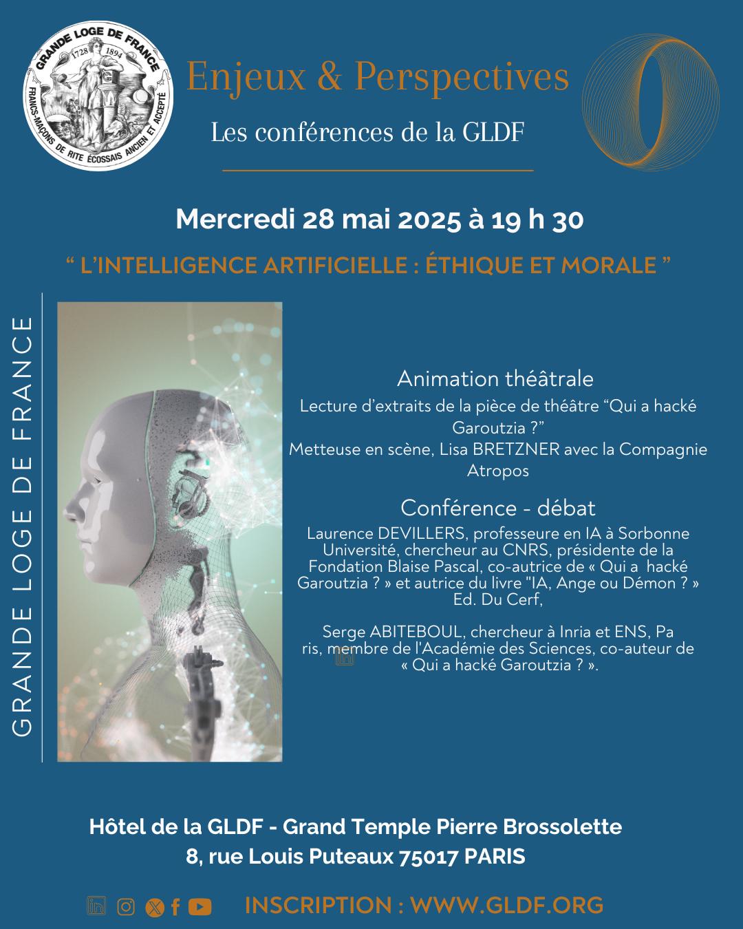 Conférence Publique Enjeux & perspectives : Conférence théatralisée : “IA, éthique et morale”