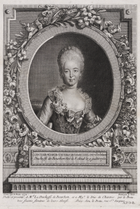 Portrait de Bathilde d'Orléans, duchesse de Bourbon par Pierre Adrien Le Beau, 1774