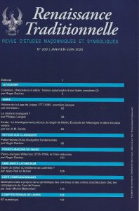 Renaissance Traditionnelle, 4e de couv.