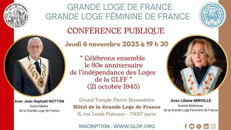 Jean Raphael Notton Conférence publique avec Jean-Raphaël Notton, Grand Maître de la GLDF ...
