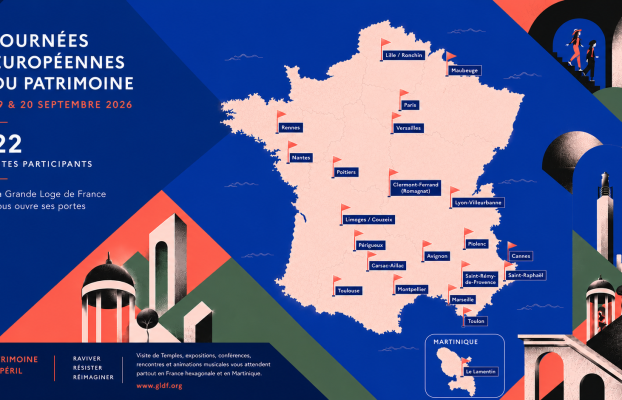 Journées du Patrimoine 2026 : la Grande Loge de France ouvre les portes de ses temples !