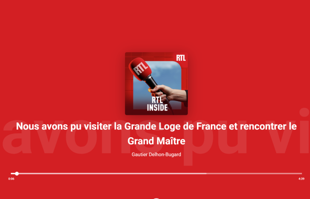 RTL – La Grande Loge de France ouvre ses portes à l&rsquo;occasion des Journées Européennes du Patrimoine